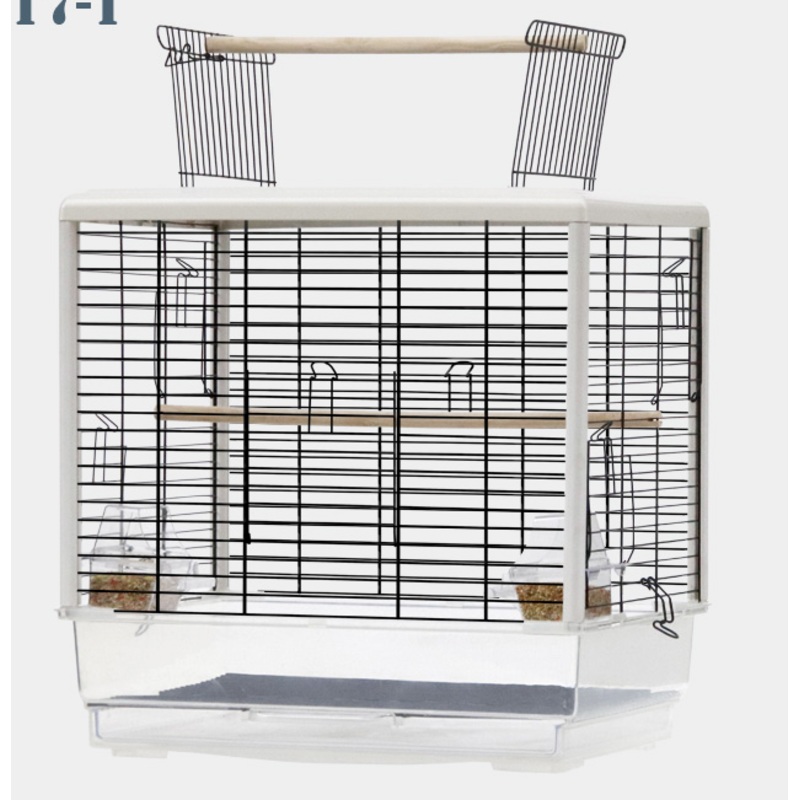 YUEDI Bird Cage (PE17 Series / WHITE / 47x35x47.5-61cm)