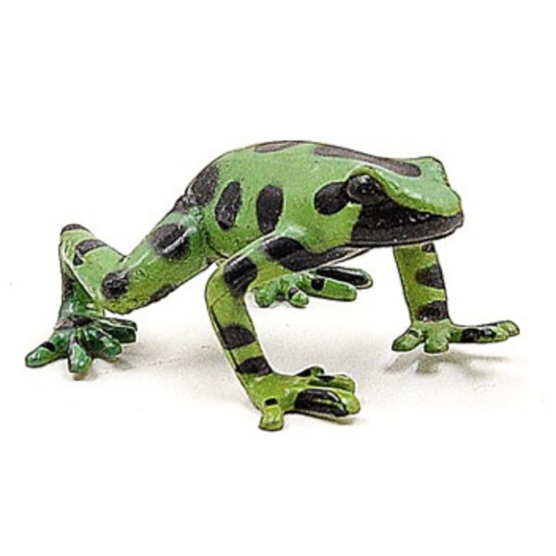 GCS Figurine Green & Black Pioson Dart Frog (4cm)