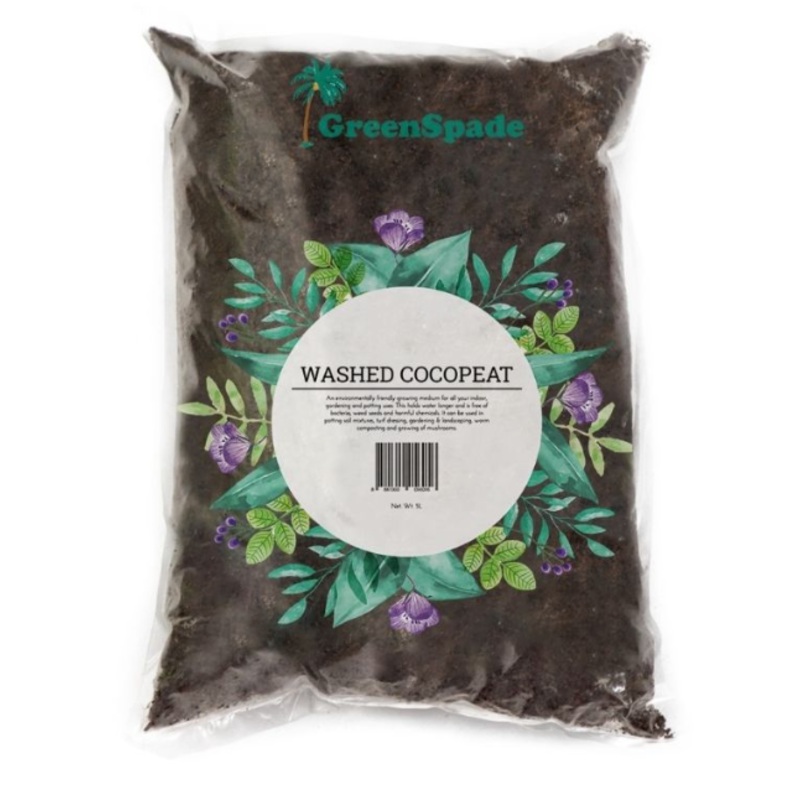 GREENSPADE Washed Cocopeat (5L)