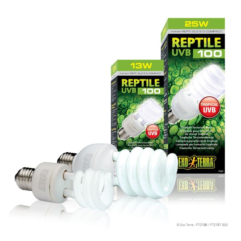 EXO-TERRA UVB BULB Reptile 100 (Tropical Terrarium)