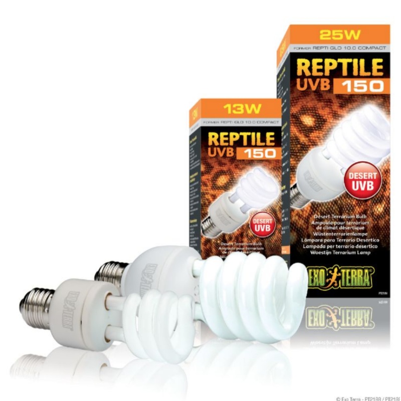 EXO-TERRA UVB BULB Reptile 150 (Desert Dwelling Reptiles)