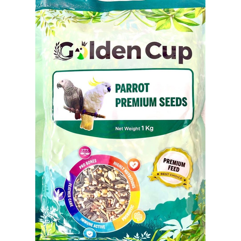 GOLDEN CUP Seeds  Premium Parrot Mixture (1kg)
