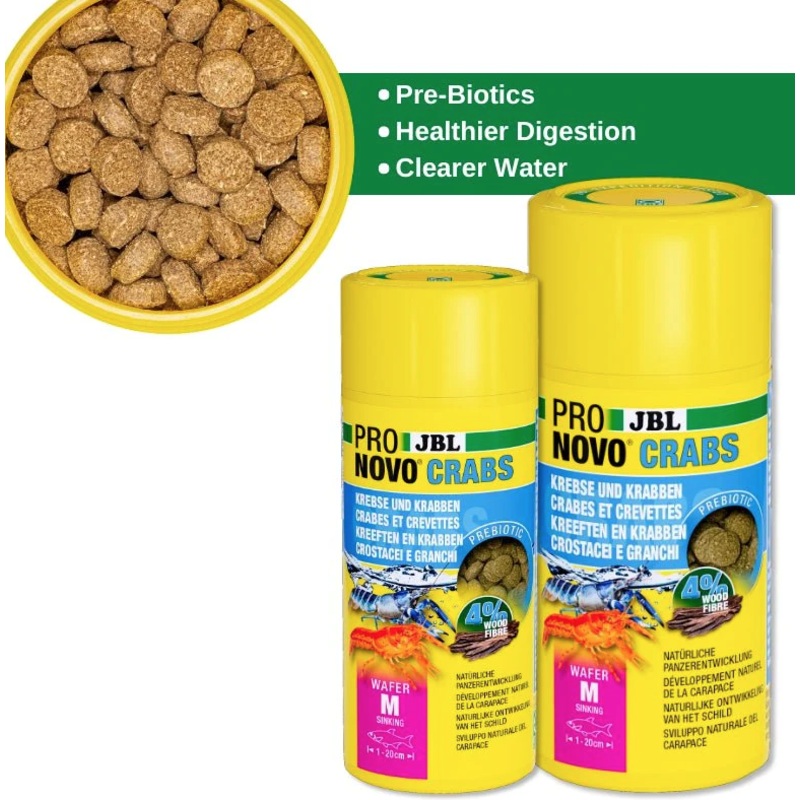 JBL Pronovo Crabs Wafer M (100ml / Food for Crayfish and Crabs)