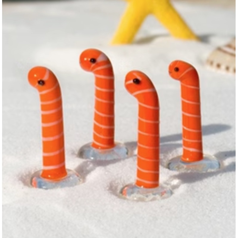 MARIMO Ornare Glass Series (Orange Eel / 1.1 x 2.9cm / 1PC)