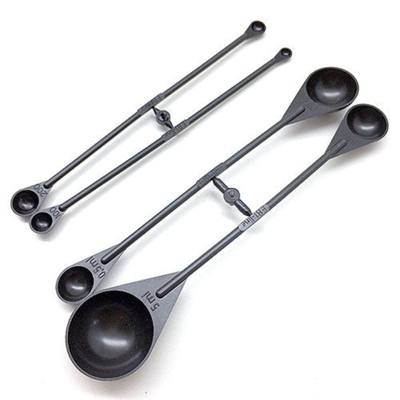 BorneoWild Ebiline Dosing Spoon Set (Black / 8pc)
