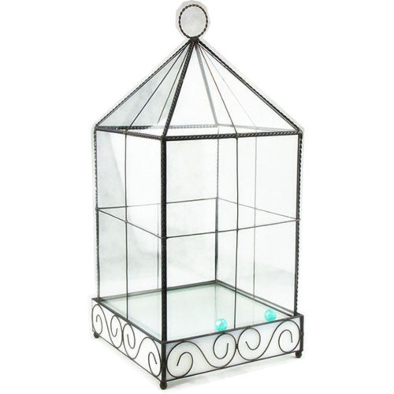 TERRA POTS Geometric Terrarium #13 (Tiffany White)