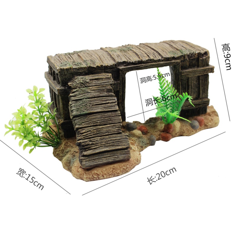 GUSH Terrapin Basking Deco (Type E / L / 20x15x9cm)