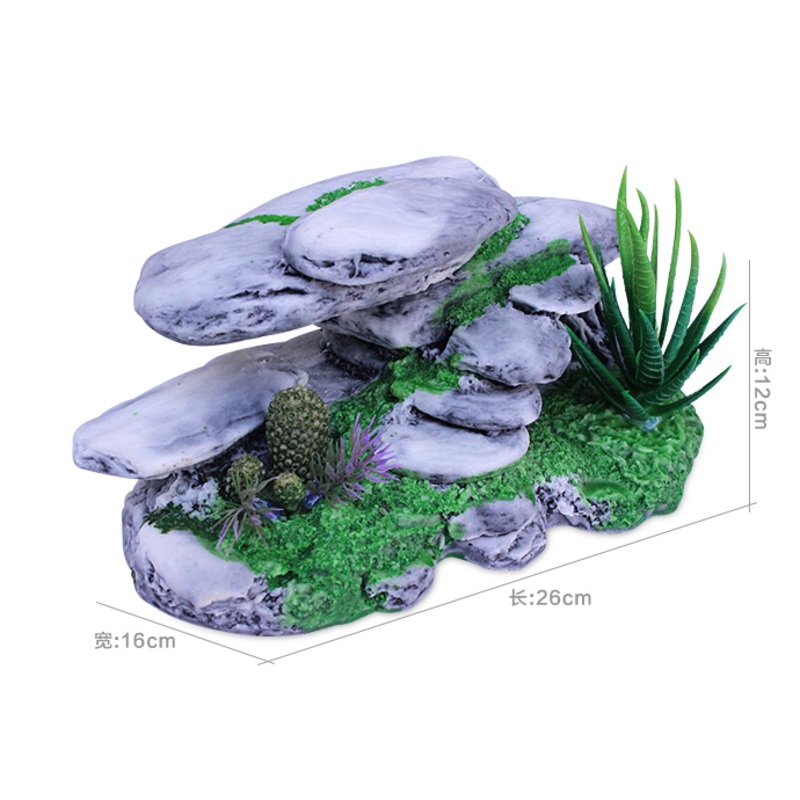 GUSH Terrapin Basking Deco (Type K / 26x16x12cm)