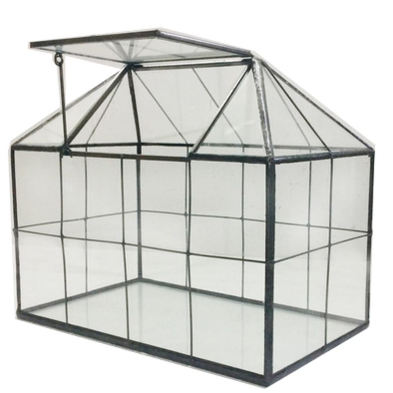 TERRA POTS Geometric Terrarium #3B (Framed House L / 22x13.5x18.5cm)