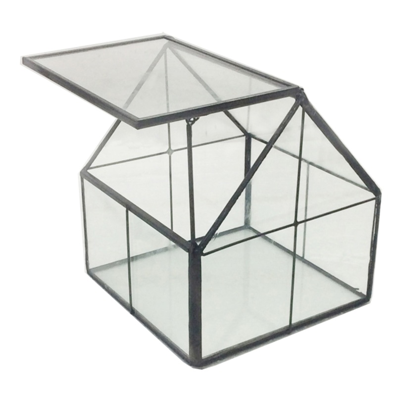 TERRA POTS Geometric Terrarium #3B (Framed House S / 11x11x12.5cm)