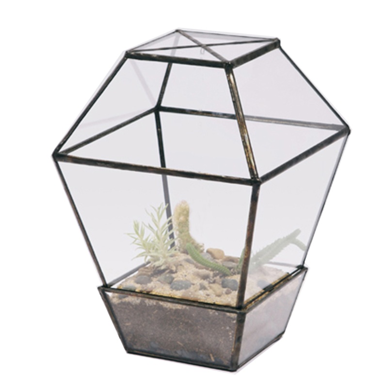 TERRA POTS Geometric Terrarium #90A (17x17x21cm)