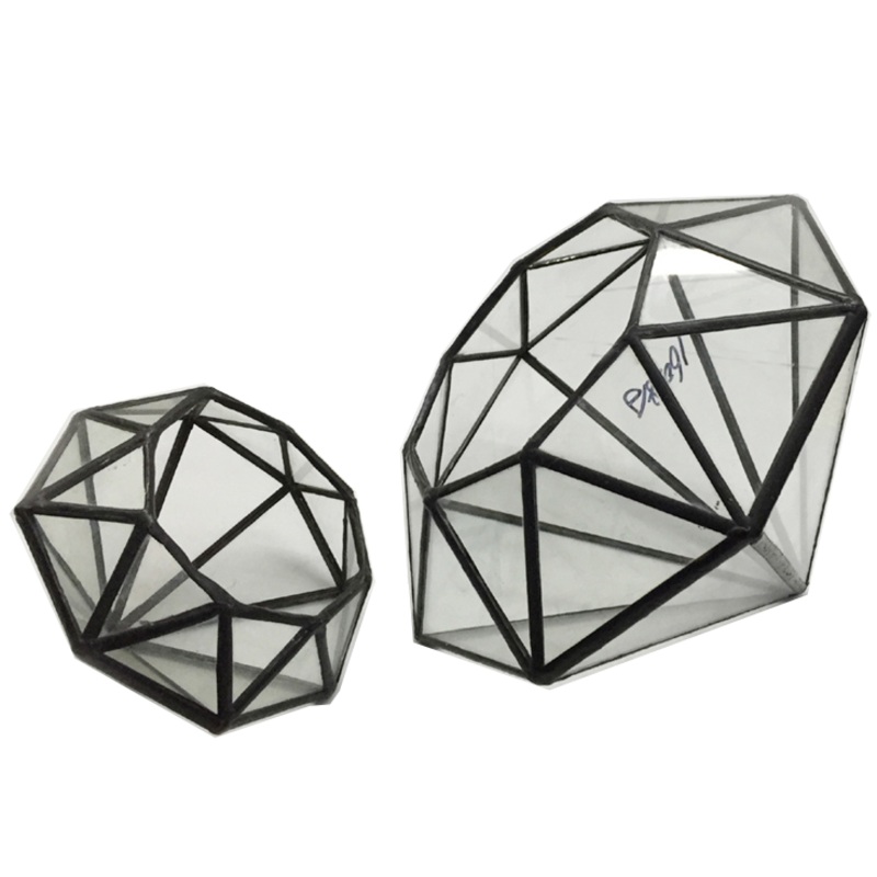 TERRA POTS Geometric Terrarium Mini Diamond (17x17x13cm / L)