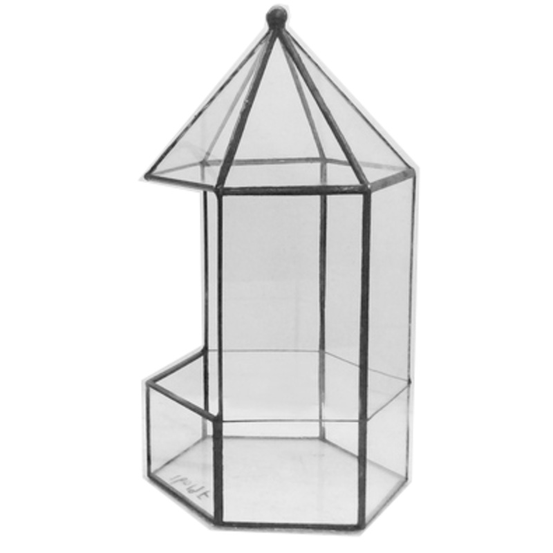 TERRA POTS Geometric Terrarium Tower (15x13x26cm / S)