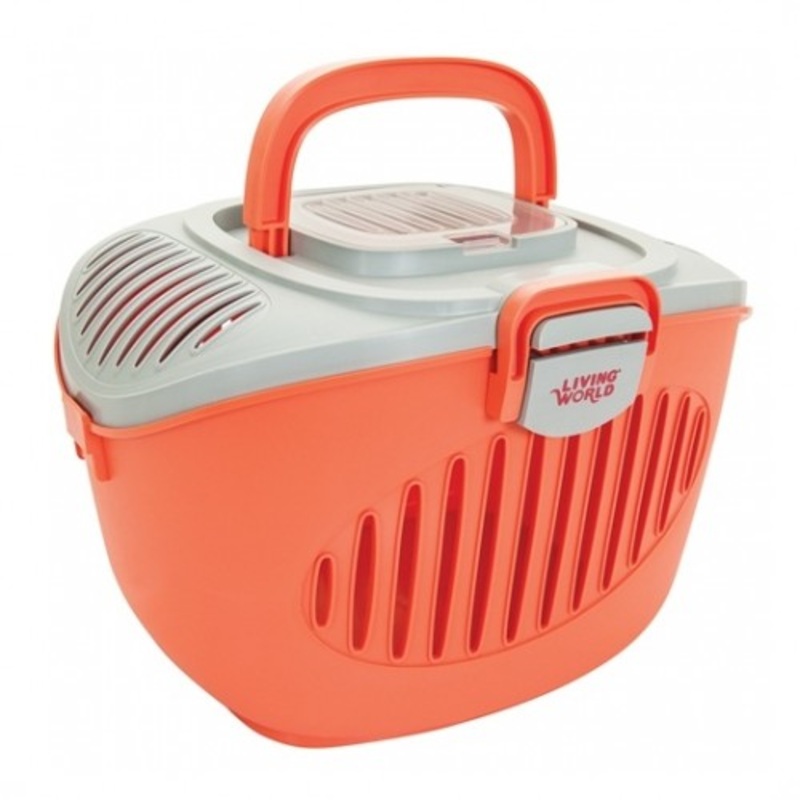 LIVING WORLD Carrier (Grey-Salmon / 36x28x25cm)