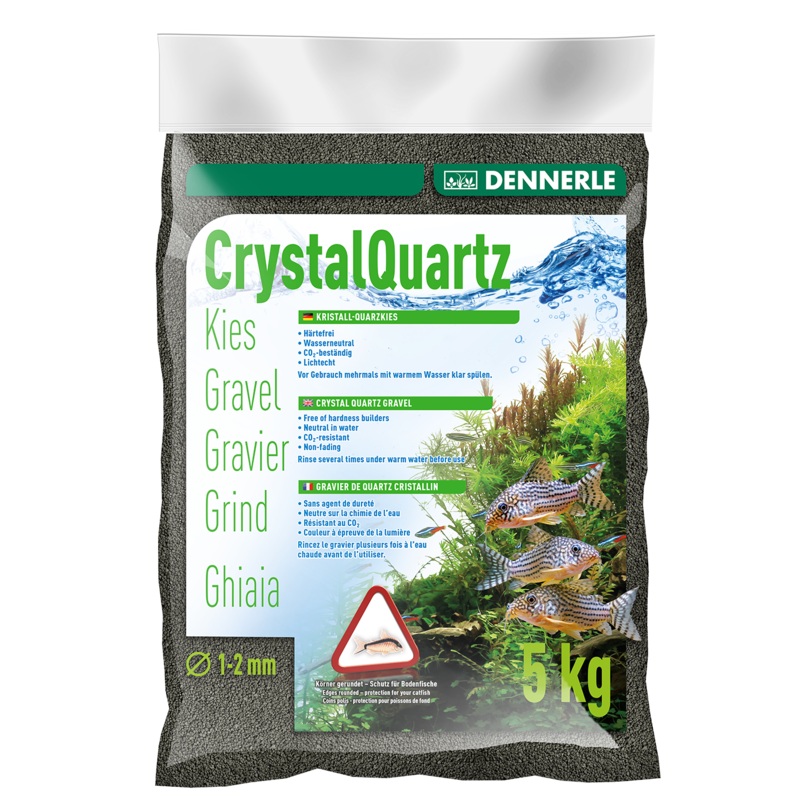 DENNERLE Crystal Quartz Gravel (Diamond Black / 10KG)