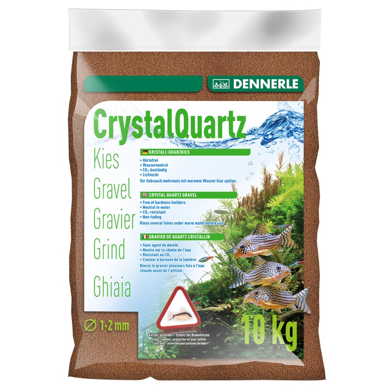 DENNERLE Crystal Quartz Gravel (Light Brown / 10KG)