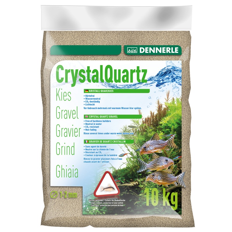 DENNERLE Crystal Quartz Gravel (Natural White / 10KG)