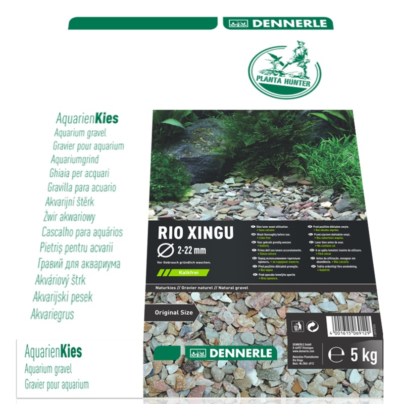 DENNERLE PlantaHunter Natural Gravel (RIO XINGU / 5KG / 2-22mm)