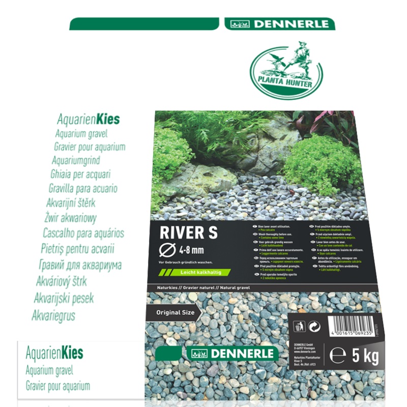 DENNERLE PlantaHunter Natural Gravel (RIVER / 5KG / 4-8mm)
