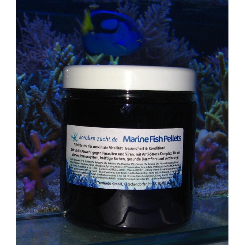 Marine Fish Food 2mm floating pellets 350g