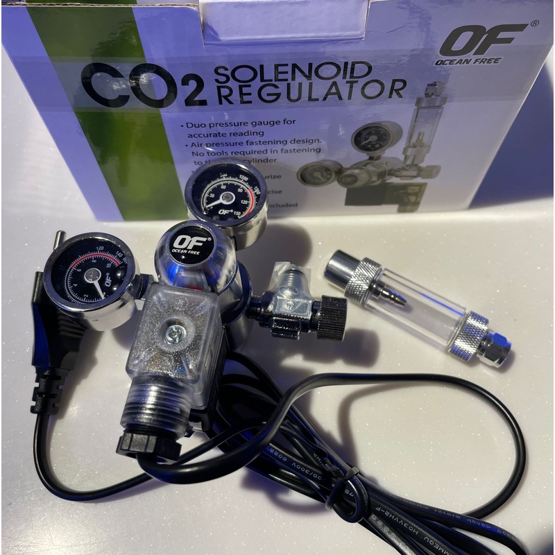 Ocean Free CO2 Solenoid Regulator with Bubble Counter