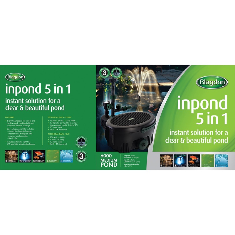 Blagdon - Inpond 5 in 1 Pond Multi Filter (6000L)
