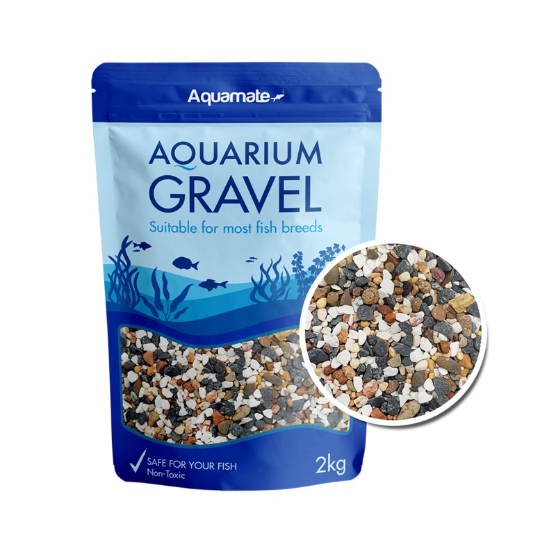Aquamate - Natural Gravel 2kg (Multi Mix)