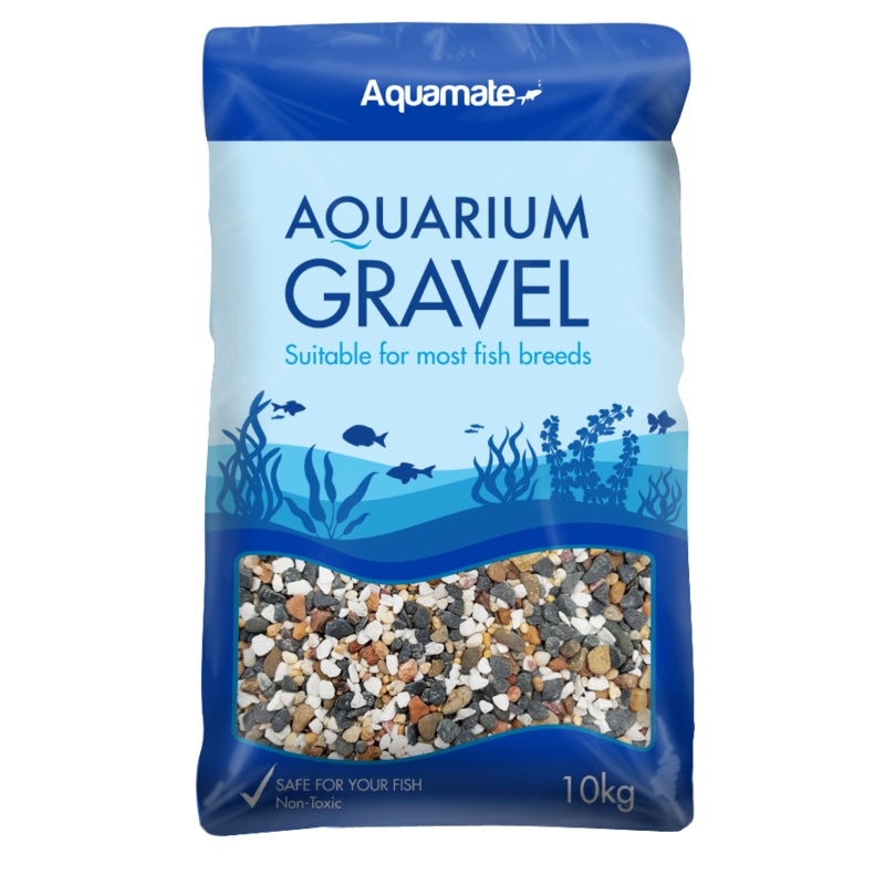 Aquamate - Natural Gravel 10kg (Multi Mix)