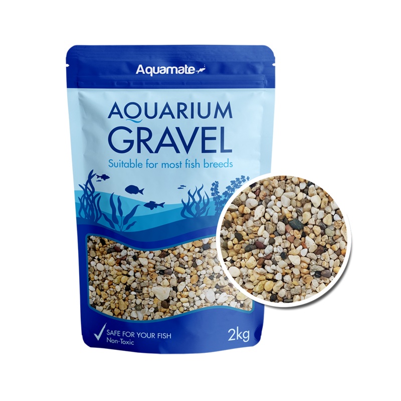 Aquamate - Natural Gravel 2kg (Gold)
