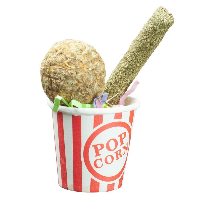 A&E Nibbles Timothy Hay Popcorn Chew with Crinkle Paper