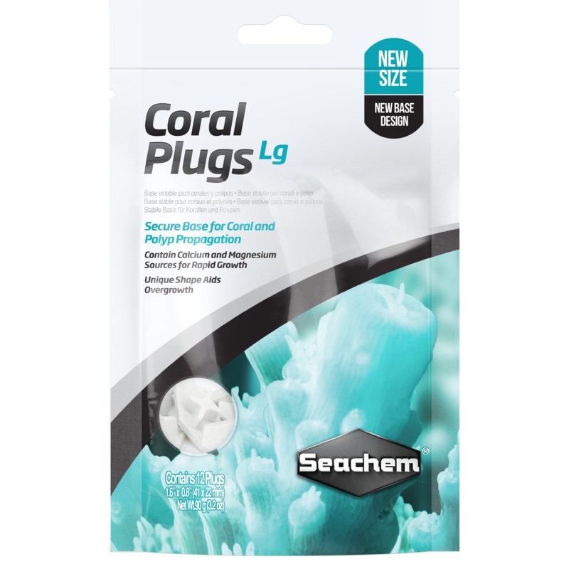 Seachem Coral Plugs Large 12 Count