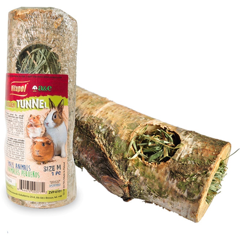 Vitapol Wood Tunnel with Hay Medium