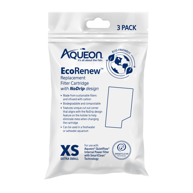 Aqueon EcoRenew Replacement Filter Cartridge XSmall 3 pack