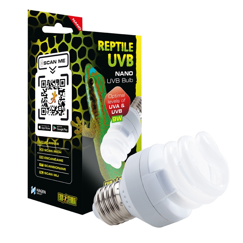 Exo Terra Reptile UVB Bulb Nano 9 watt