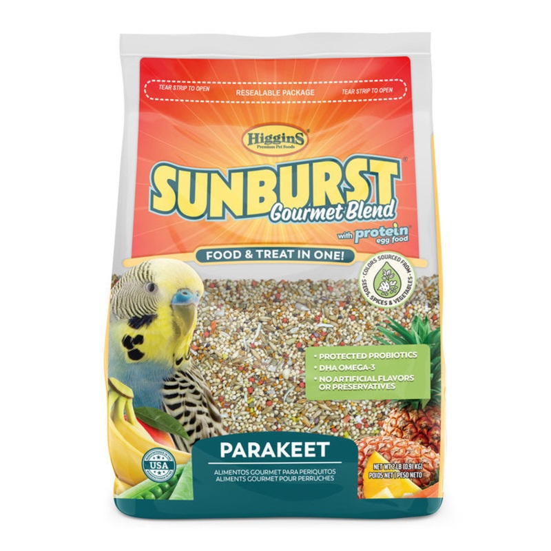 Higgins Sunburst Gourmet Blend Parakeet Food 2 lb.