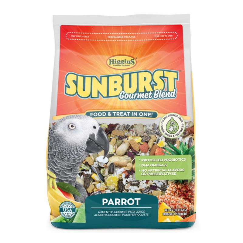 Higgins Sunburst Gourmet Blend Parrot 3 lb.