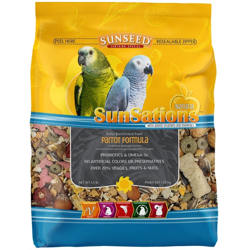 Sunseed SunSations Natural Parrot Formula 3.5 lb.