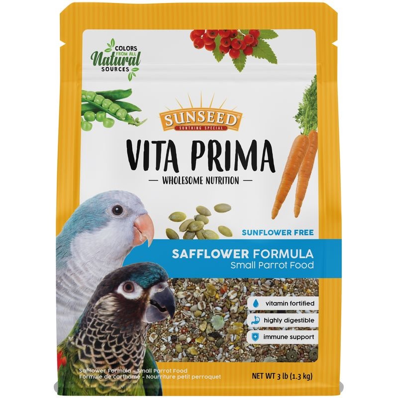 Sunseed Vita Prima Safflower Formula Small Parrot Food 3 lb.