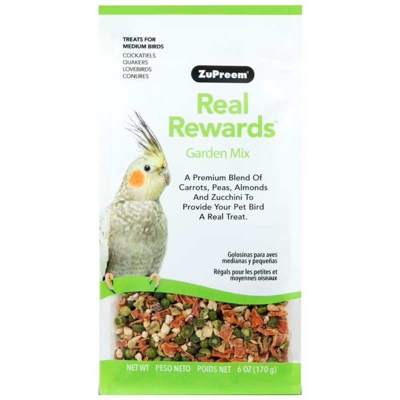 ZuPreem Real Rewards Garden Mix Medium 6 oz.