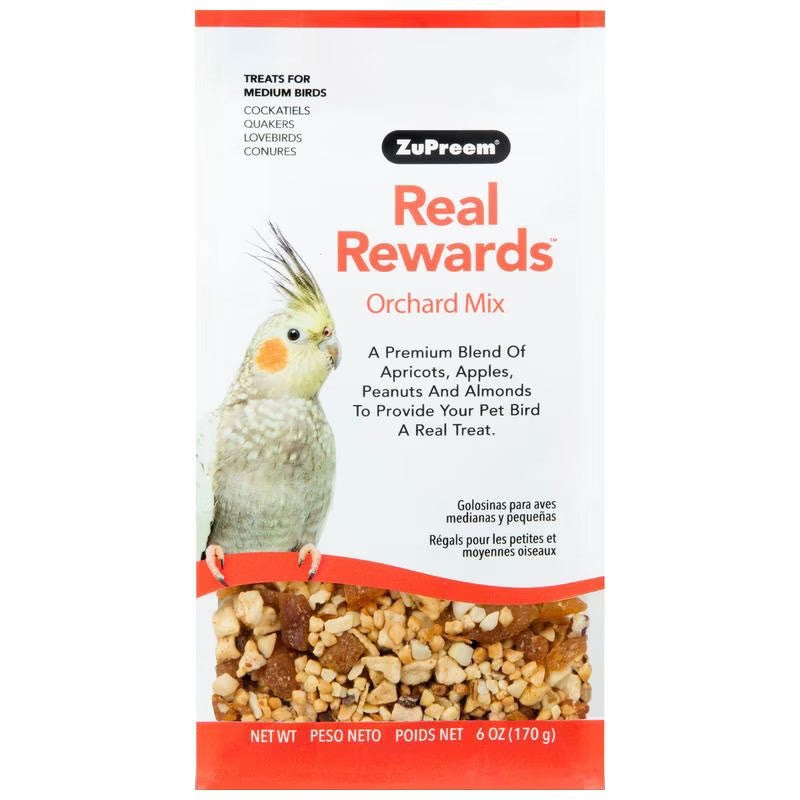 ZuPreem Real Rewards Orchard Mix Medium 6 oz.