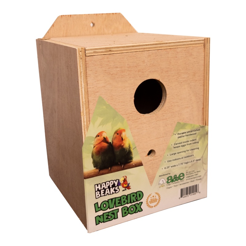 A&E Cage Lovebird Nest Box