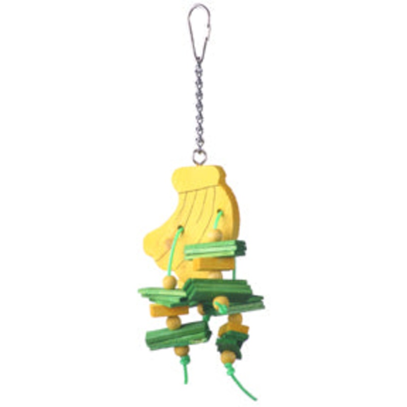 A&E Happy Beaks Banana Bird Toy