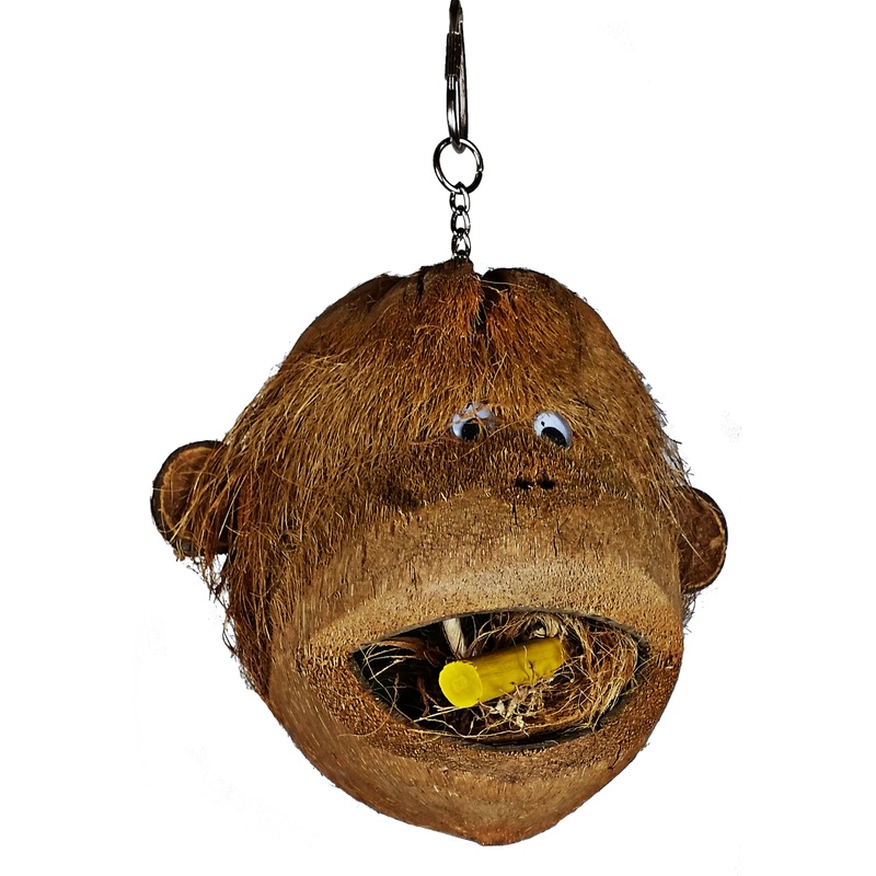 A&E Happy Beaks Coco Monkey Bird Toy
