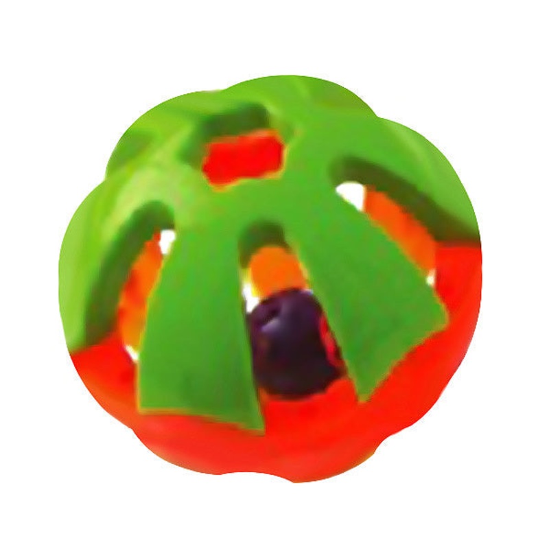 A&E Happy Beaks Round Rattle Foot Bird Toy 5 inch