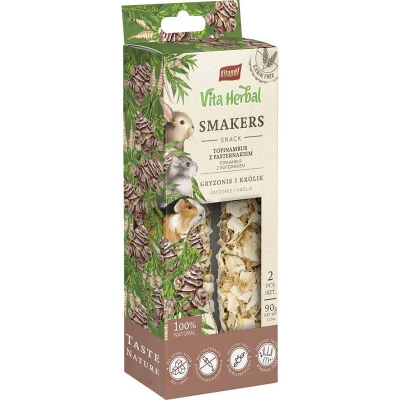 A&E Smakers Vita Herbal Artichoke Parsnip Small Animal Treat 2 pack