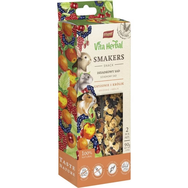 A&E Smakers Vita Herbal Grandpa's Orchard Small Animal Treat 2 pack