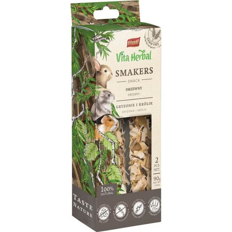 A&E Smakers Vita Herbal Woody Small Animal Treat 2 pack