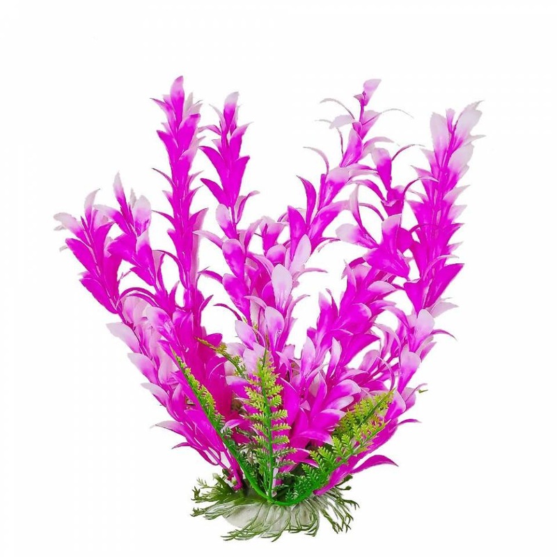 Aquatop Bacopa Like Pink/White Plastic Plant