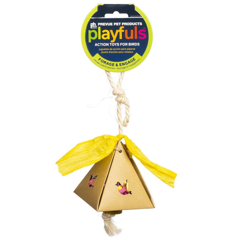 Prevue Pet Playfuls Plucky Pyramid Bird Toy