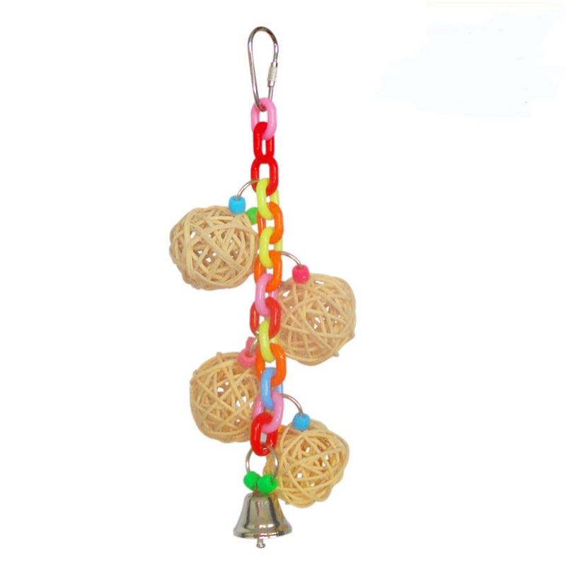 A&E Happy Beaks 4 Vine Balls on Chain with Bells